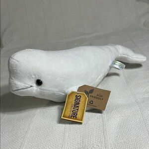 White Plush Whale Toy